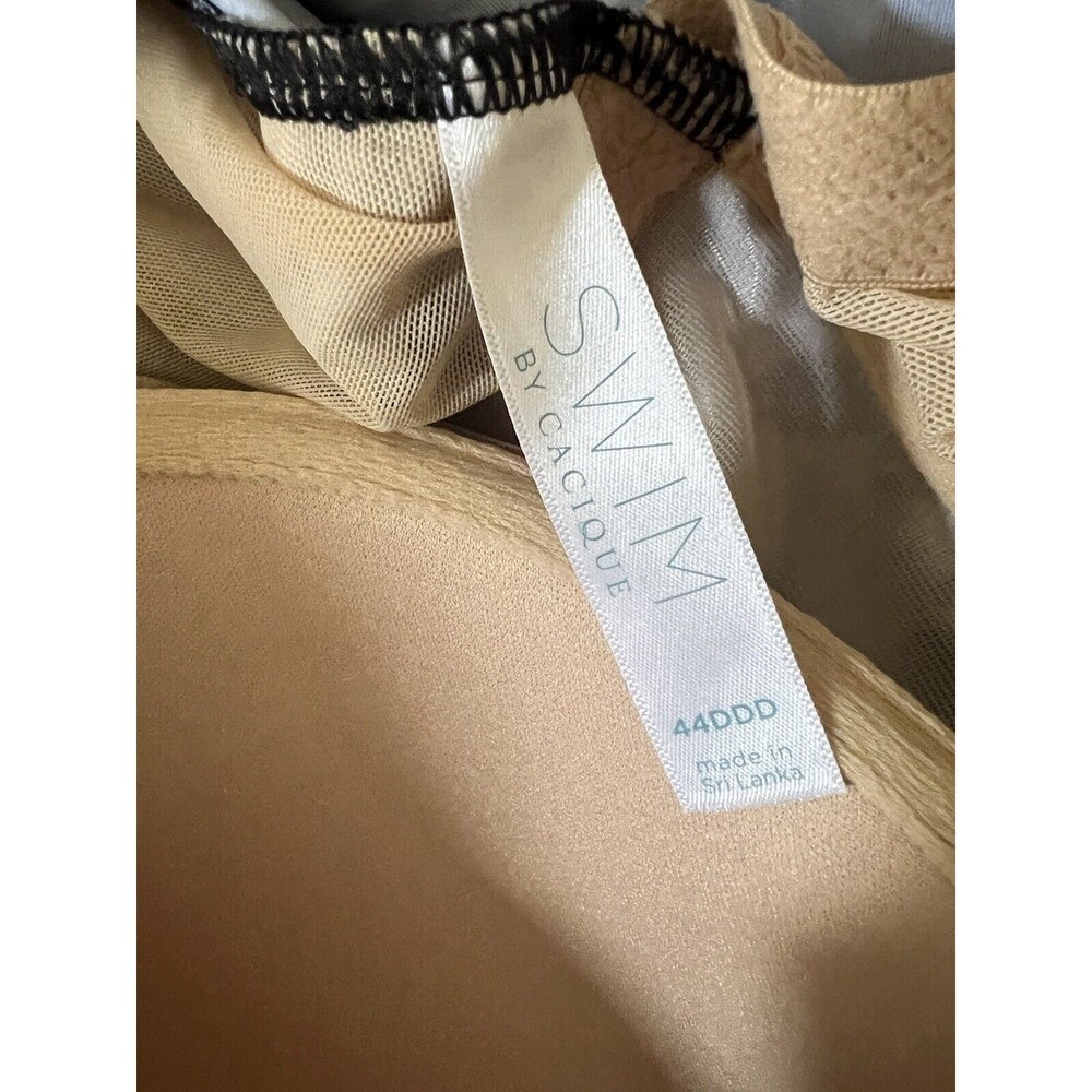 Swim By Cacique Womens Plus Size Underwire‎ Swim Tankini Top Palm Leaves 44DDD - Picture 4 of 5